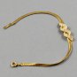 Avon 1986 Sparkle Twist Bracelet Clear Rhinestones Gold Tone Setting