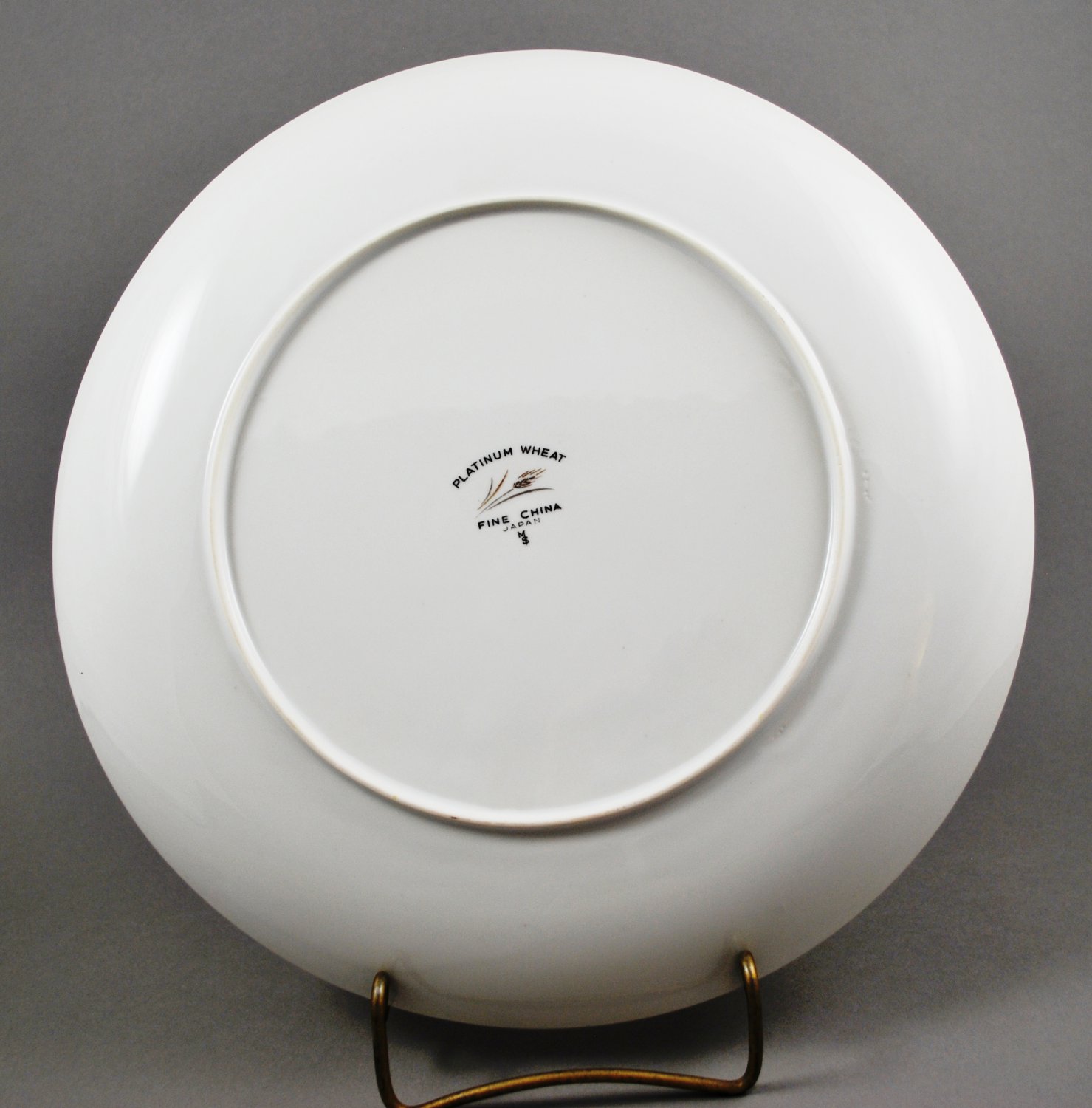 Fine China Japan Platinum Wheat Dinner Plate Max Schonfeld