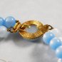Vintage Lisner Blue Lucite Beads Costume Jewelry Two Strand Necklace