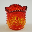 Vintage L.E. Smith Oneata Chimo Glass Amberina Toy Sugar or Toothpick Holder
