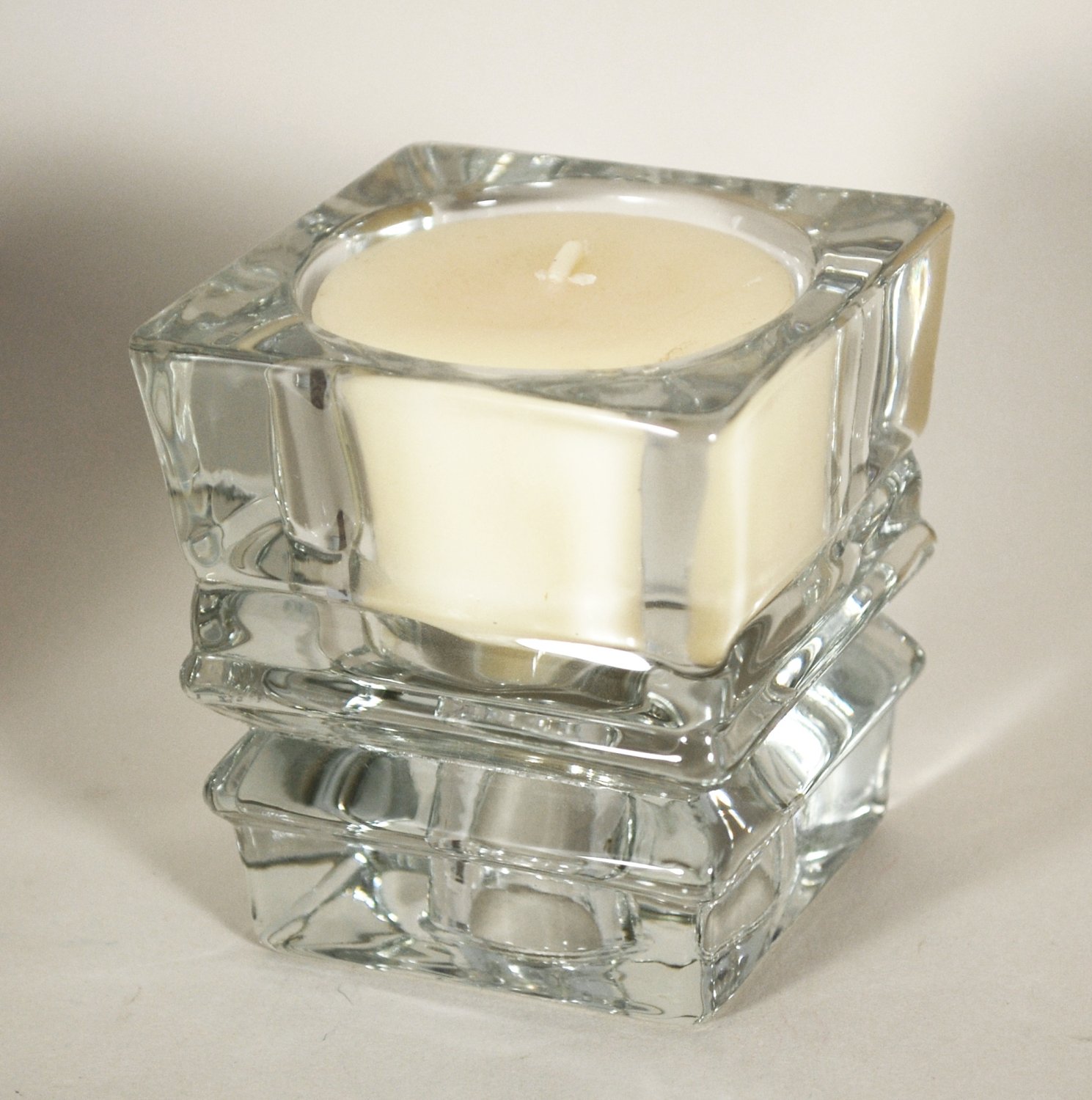 1985 Avon Shimmering Glass Convertible Candle Holder