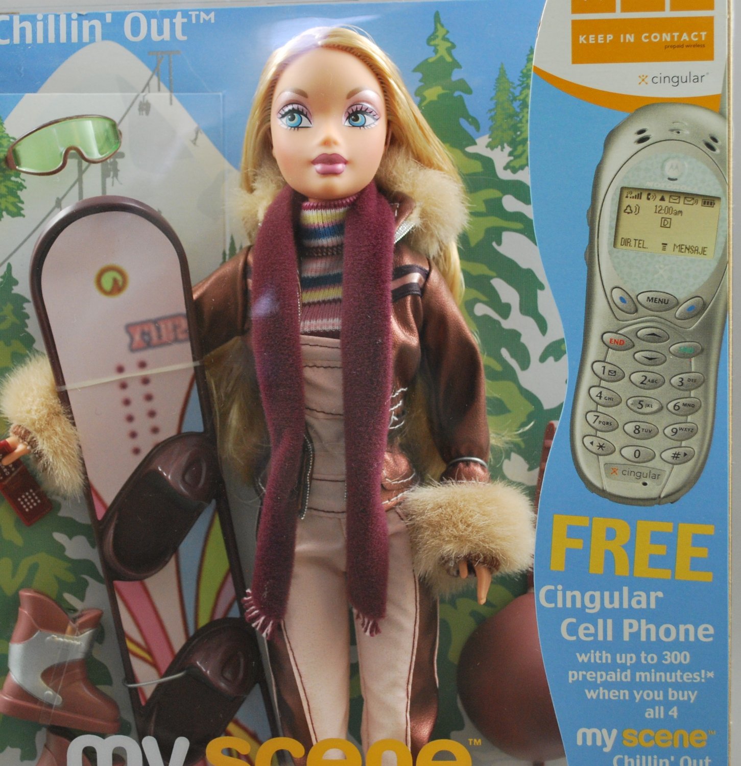 barbie snow ski set
