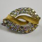 Vintage Coro Aurora Borealis Rhinestone Brooch Pin