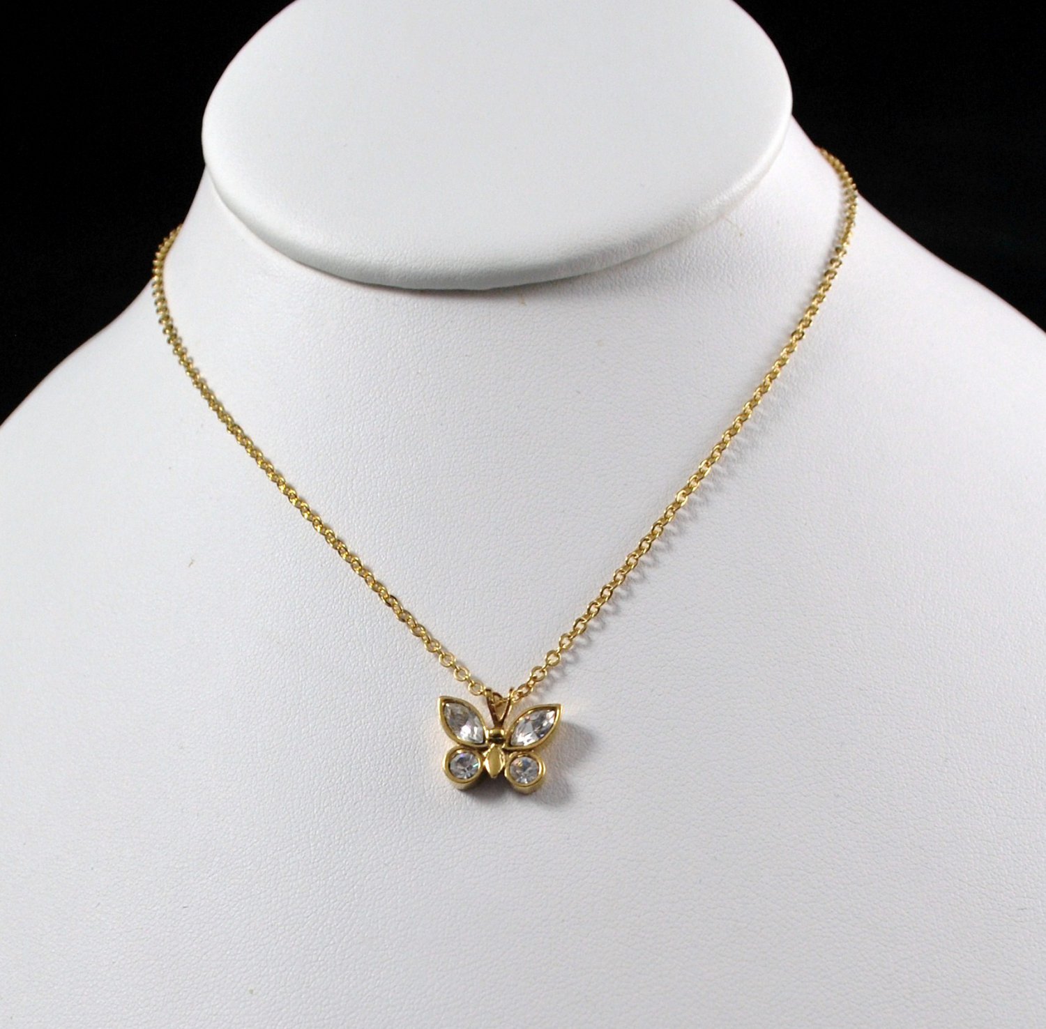 avon butterfly necklace
