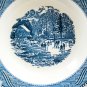 Royal China Currier & Ives Blue Soup Bowl Early Winter