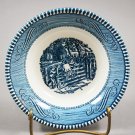 Royal China Currier & Ives Berry Bowl The Old Farm Gate