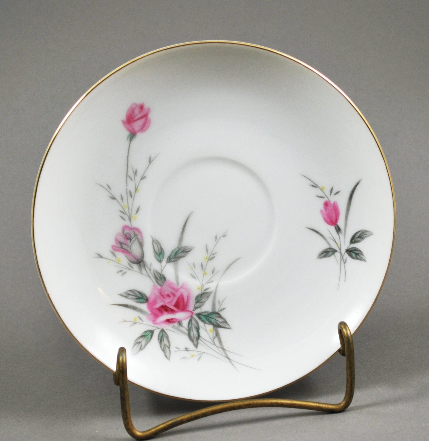 Fine China of Japan Golden Rose Tea Cup and Saucer