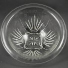 Federal Star or Cross & Fan Clear Depression Glass Mixing Bowl w/ Rolled Edge