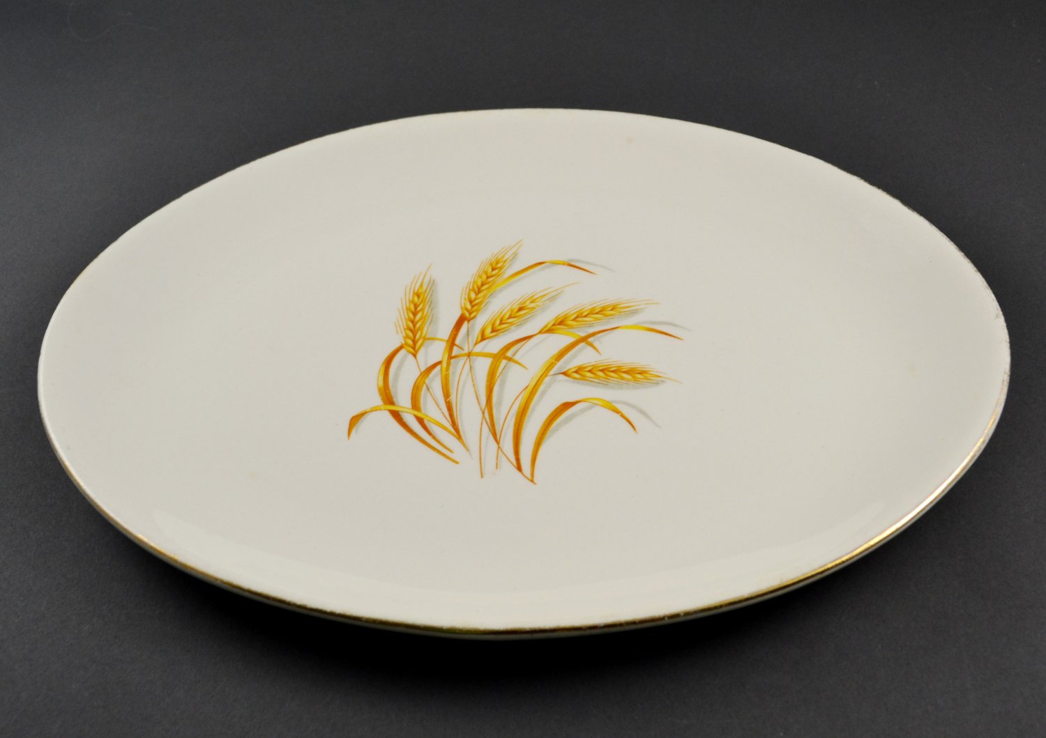 Homer Laughlin Golden Wheat w/ 22k Gold Trim Platter