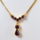 1991 Avon Jewelry Rialto Collection Amethyst Necklace