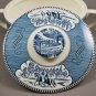 Royal China Vintage Currier & Ives Blue Covered Casserole Dish