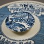 Royal China Vintage Currier & Ives Blue Covered Casserole Dish