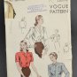 Vogue Sewing Pattern 5687 Cut Misses Blouse w/ Short or Long Sleeves Size 16