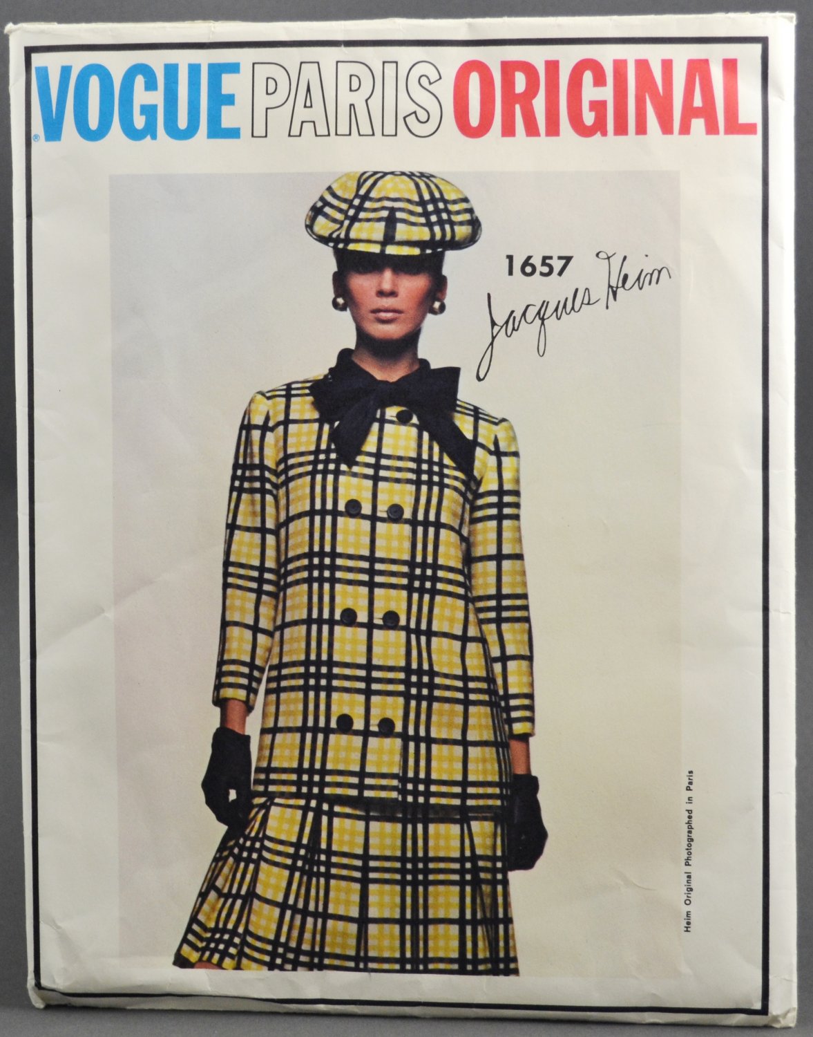 Jacques Heim Vogue newest 1657 Double Breasted Jacket, Box Pleat Skirt and Blouse Pattern Bust 32