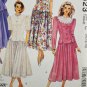McCall's 6323 Misses' Two Piece Dresses 1990s Sewing Pattern Size C 10-12-14