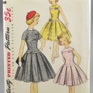 Simplicity 1496 Girl's Sewing Pattern Dress w/ Detachable Collar Size 10