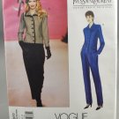 Vogue Paris Original 2077 Yves Saint Laurent Jacket Pants Misses' Size 8-10-12