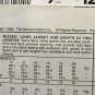 McCall's 6191 Misses' Jacket & Skirt NY Collection Sewing Pattern 1990s Size 12