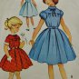 McCall's 9558 Sewing Pattern Girls' Dress w/ Short Sleeves & Pleats Size 10