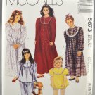 McCall's 5673 Sewing Pattern Girls' Sleepwear Nightgown Pajamas Size Ex-Small 2-4 McCall's 5673 Sewing Pattern Girls' Sleepwear Nightgown Pajamas Size Ex-Small 2-4
