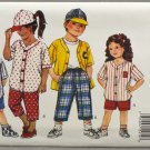 Butterick 6729 Children's Top Pants Shorts & Cap Fast & Easy Size 2-3-4