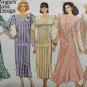Vogue 1846 Basic Design Misses' Long Waisted Dress Size 8-10-12