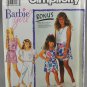 Simpliciy 7130 Barbie Girl Pants Skirt Shorts Top w/Transfer Size A 3-6X