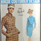 Vogue 1763 Couturier Design Michael of London Misses' Suit Pattern Size 12