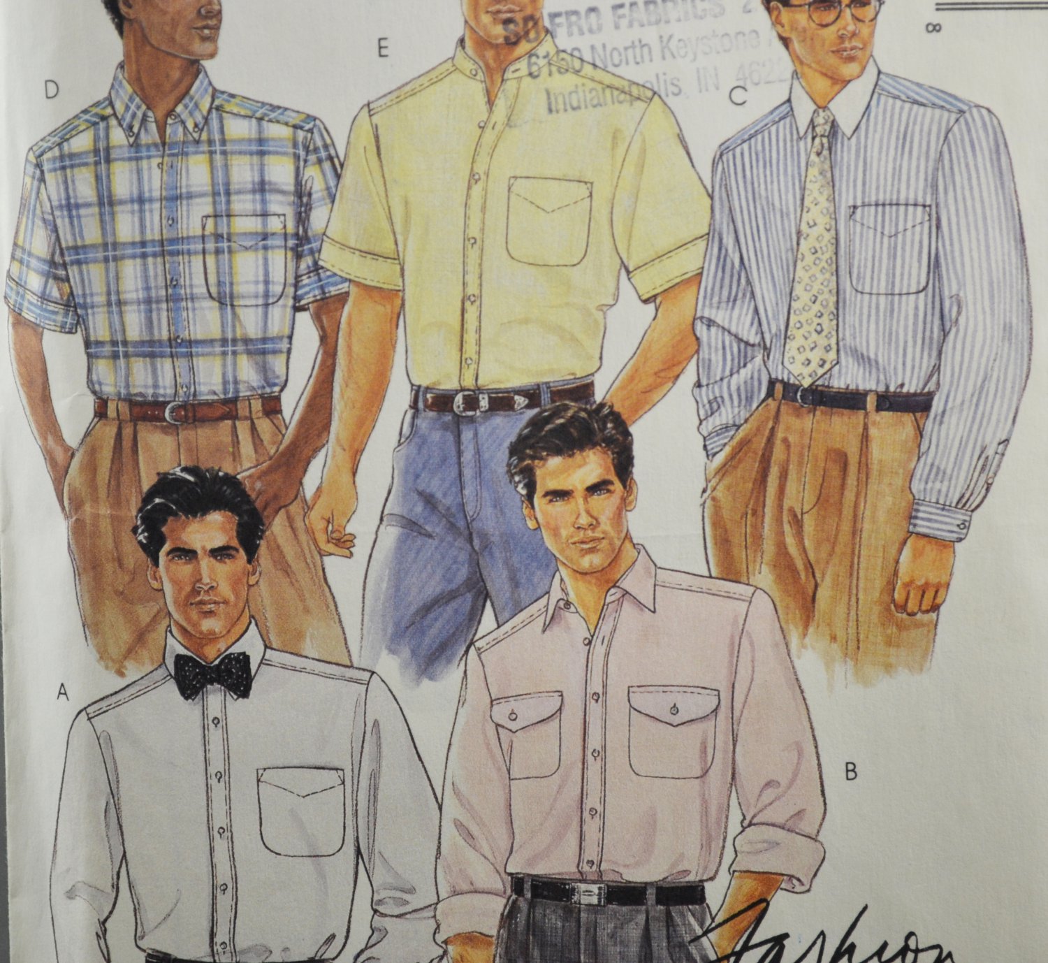 McCall's 4641 Fashion Basics Men's Shirts Vintage Sewing Pattern Size ...