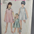 Simplicity 7038 Sewing Pattern Child's Girls' One Piece Dress Size 4
