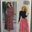 Butterick 5050 Sewing Pattern Misses' Dress Midi Long Sleeves Size 6-8-10