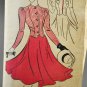 New York 1197 Sewing Pattern Ladies' & Misses's Two-Piece Dress 1940s Size 16