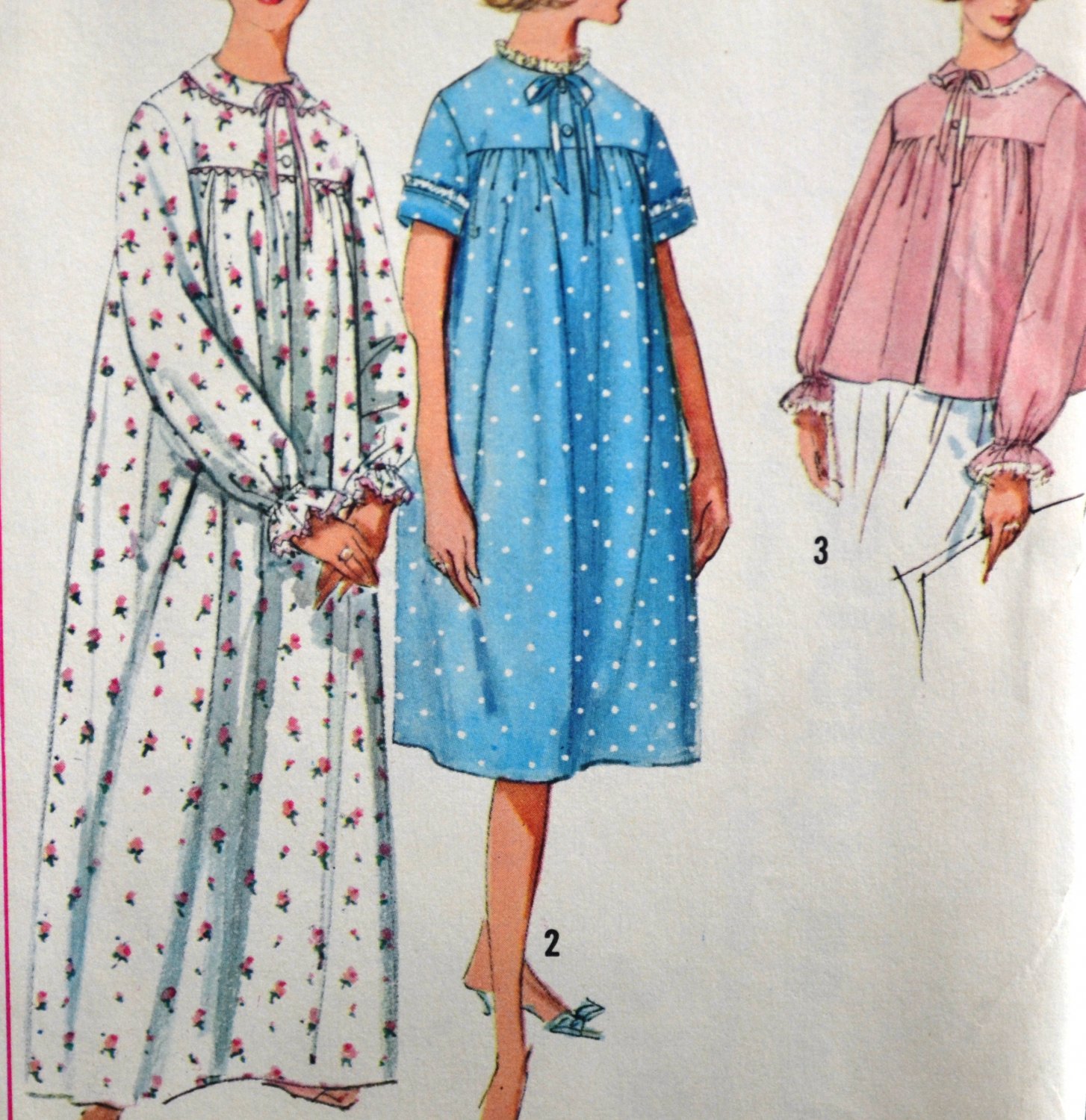 Simplicity 5193 Size 12 Sewing Pattern Misses' Nightgown and Bedjacket