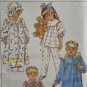 Simplicity 8943 Sewing Pattern Child's Girls' Pajamas Nightgown Robe & Hat Size M