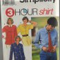 Simplicity 8068 3 Hour Shirt Sewing Pattern Misses' Size NN 10-16