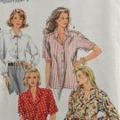 Simplicity 8140 Sewing Pattern Misses' Blouses w/ Back Yoke Size HH 6-12