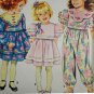 Simplicity 7593 Sewing Pattern Child's Dress & Romper Size AA 2-4