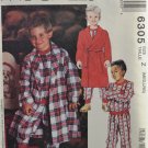 McCall's 6305 Sewing Pattern Boys' Robe w/ Tie Belt & Pajamas Size Z M-L