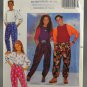 Butterick 5733 Sewing Pattern Boys' Girls' Top & Wrap Waist Pants Size 7-8-10