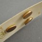 LaMode Vintage Buttons #166 3 Cards of Three Round Plain Gold Plastic 5/8 Inch