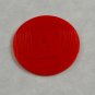 3 Red Plastic Two Hole Vintage Sewing Buttons 1 1/2 Inches or 38mm