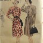Vogue 5744 Sewing Pattern Misses' Dress w/ Pleated Skirt 1940s Size 18