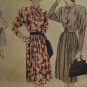Vogue 5744 Sewing Pattern Misses' Dress w/ Pleated Skirt 1940s Size 18
