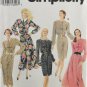 Simplicity 8608 Sewing Pattern Misses' Dress w/ Full or Slim Skirts Size P 12-16