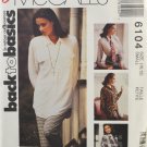 McCall's 6104 Sewing Pattern Misses' Oversized Shirt Size 10-12