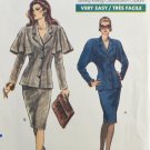 Vogue 7650 Sewing Pattern Misses' Skirt and Jacket w/ Capelet Size 6-8-10