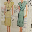 McCall 6874 Sewing Pattern Misses' Dress w/ Scalloped Yoke Size 20