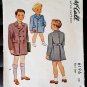 McCall 6196 Sewing Pattern Boys' 1940s Coat Size 1