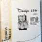 American Weekly 1950s Mail Order #866 Child's Pinafore Size 2-8