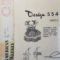 American Weekly 554 Mail Order Sewing Pattern 1950s Child's Pinafore Dress Size 2-8